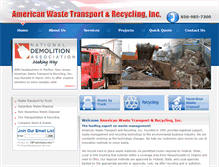 Tablet Screenshot of amwaste.com